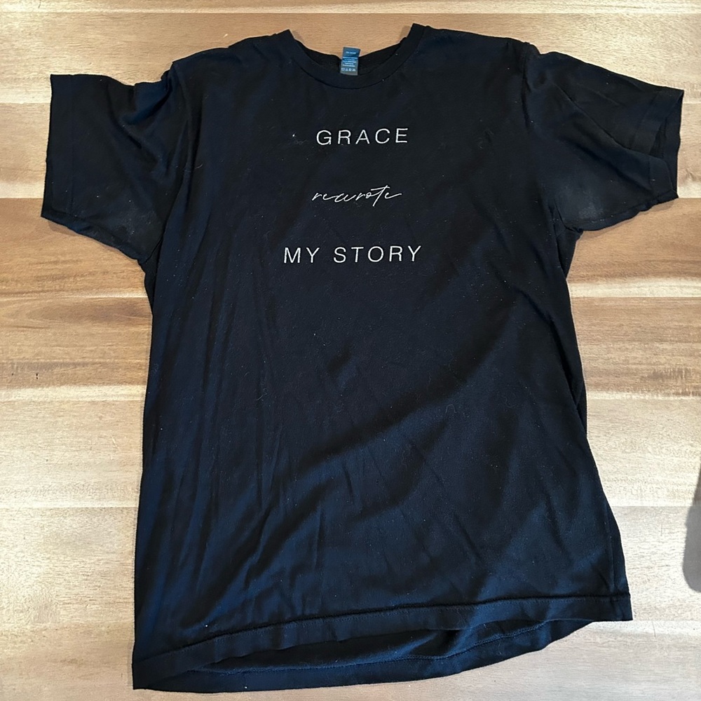 Black Graphic Faith-based T-Shirt